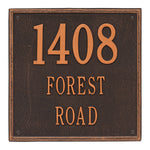 15" Square Wall Address Plaque