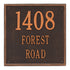 15" Square Wall Address Plaque