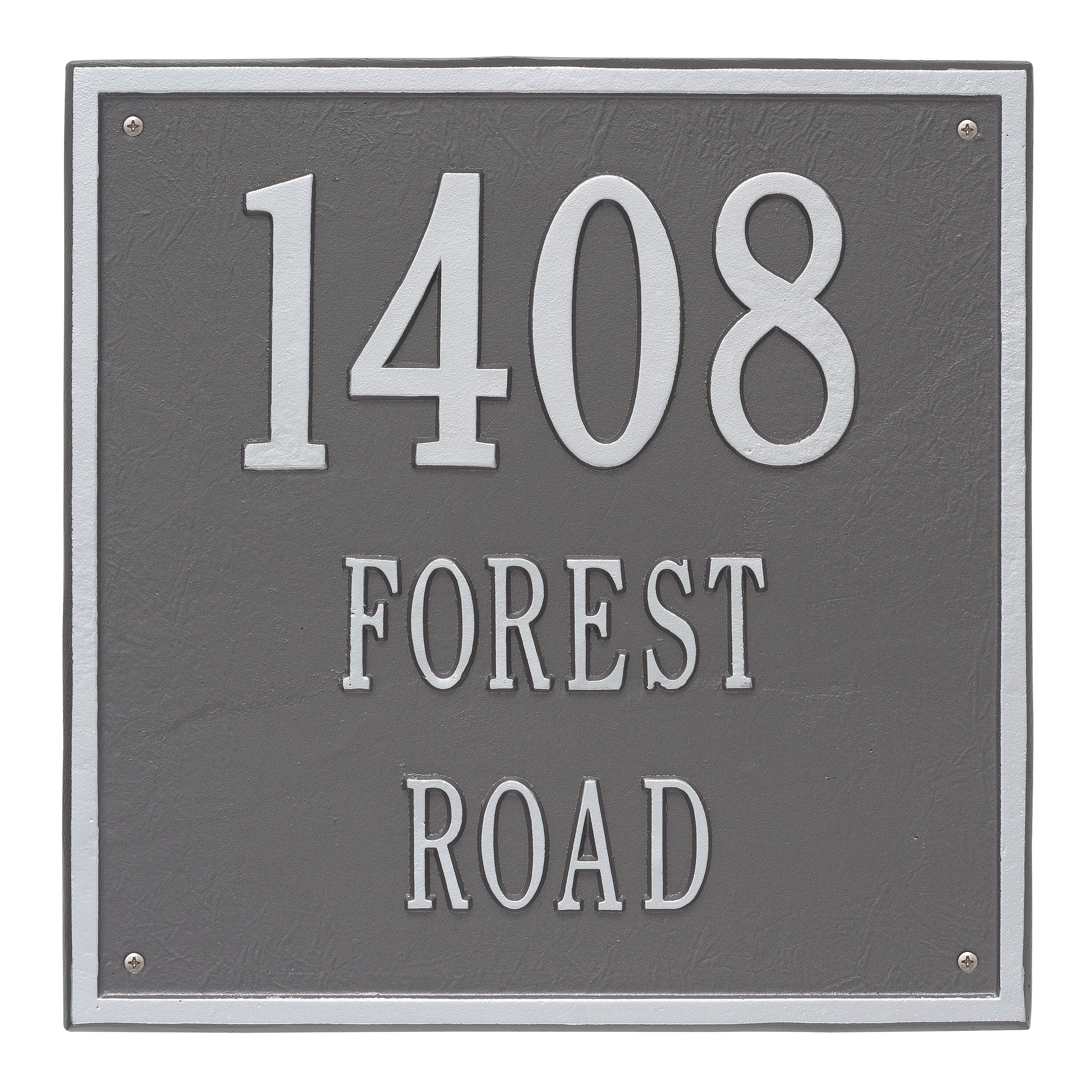 15" Square Wall Address Plaque