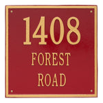 15" Square Wall Address Plaque