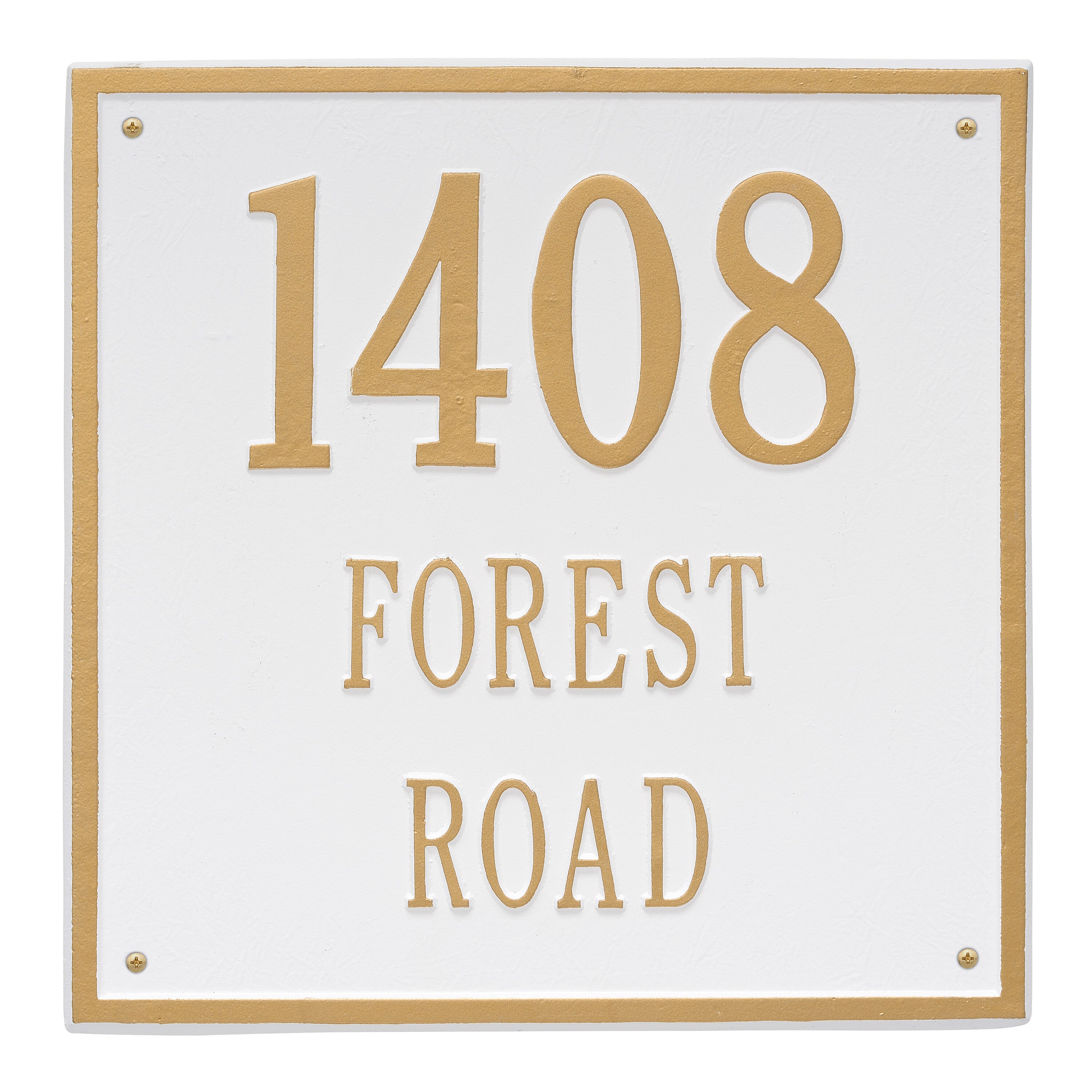 15" Square Wall Address Plaque