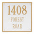 15" Square Wall Address Plaque