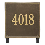 15" Square Lawn Address Plaque