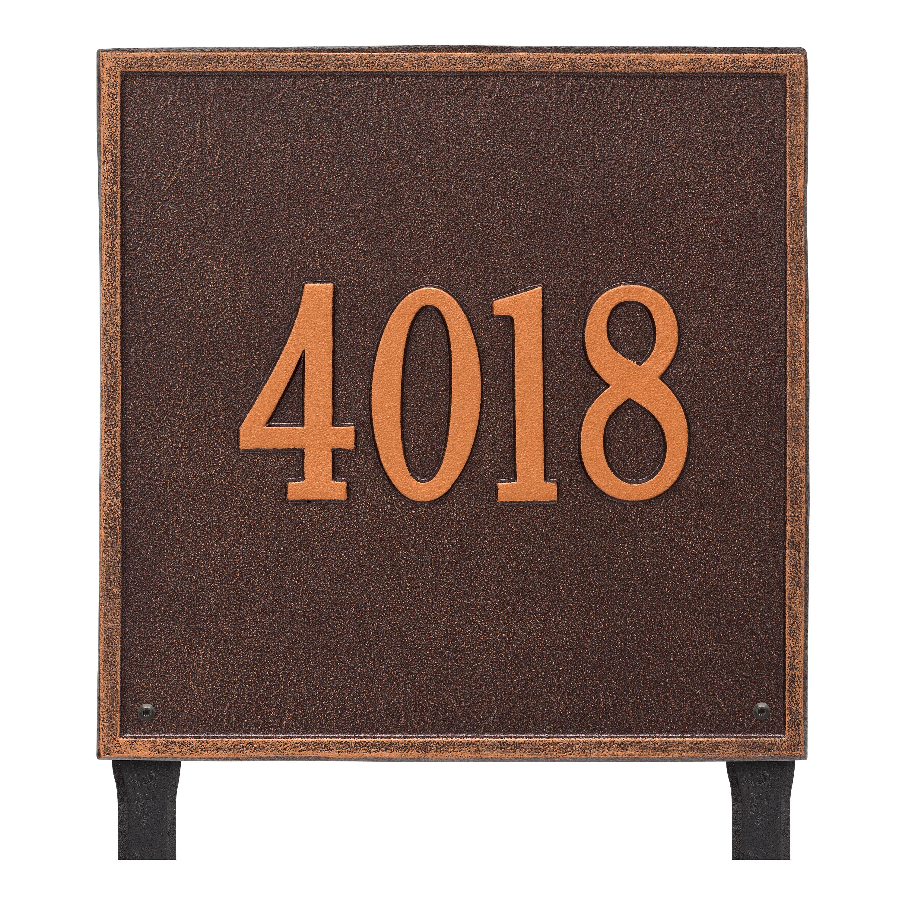 15" Square Lawn Address Plaque
