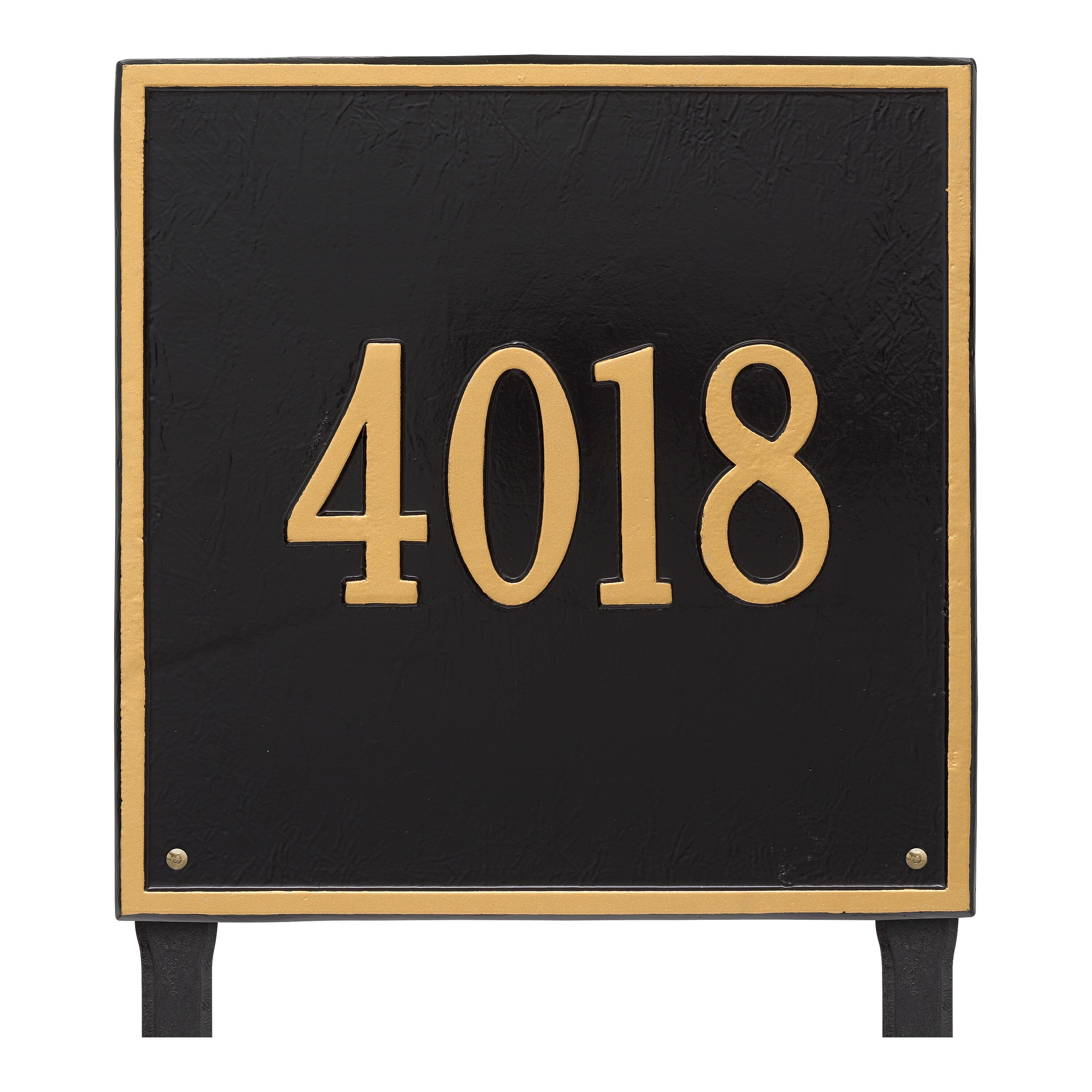 15" Square Lawn Address Plaque