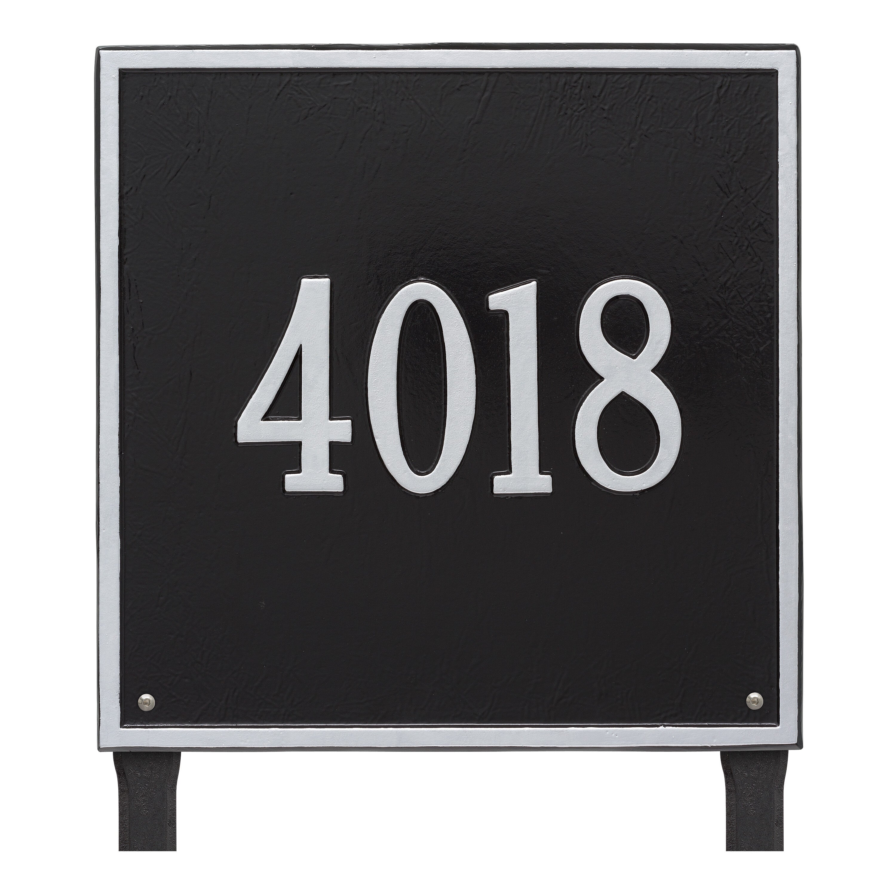 15" Square Lawn Address Plaque