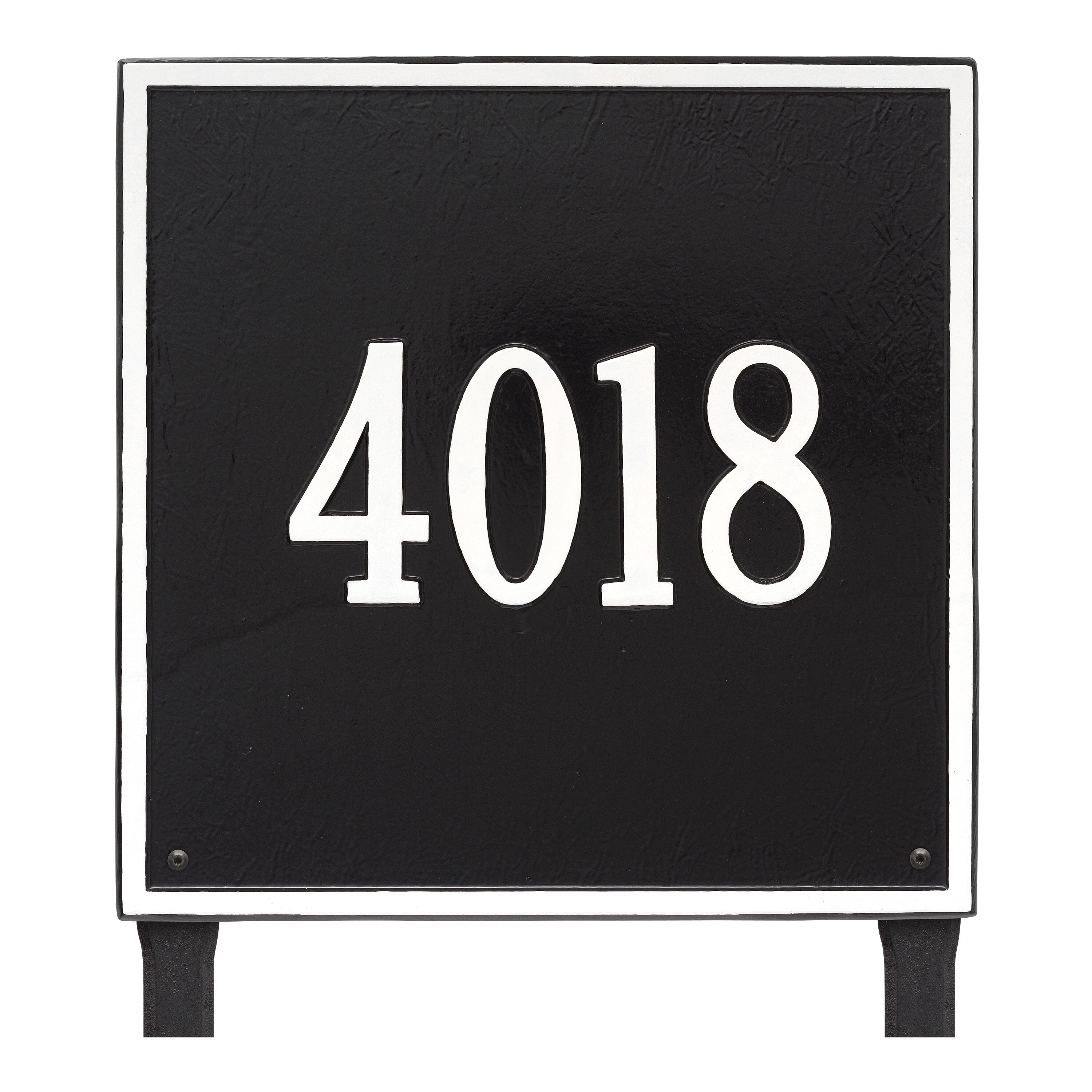 15" Square Lawn Address Plaque