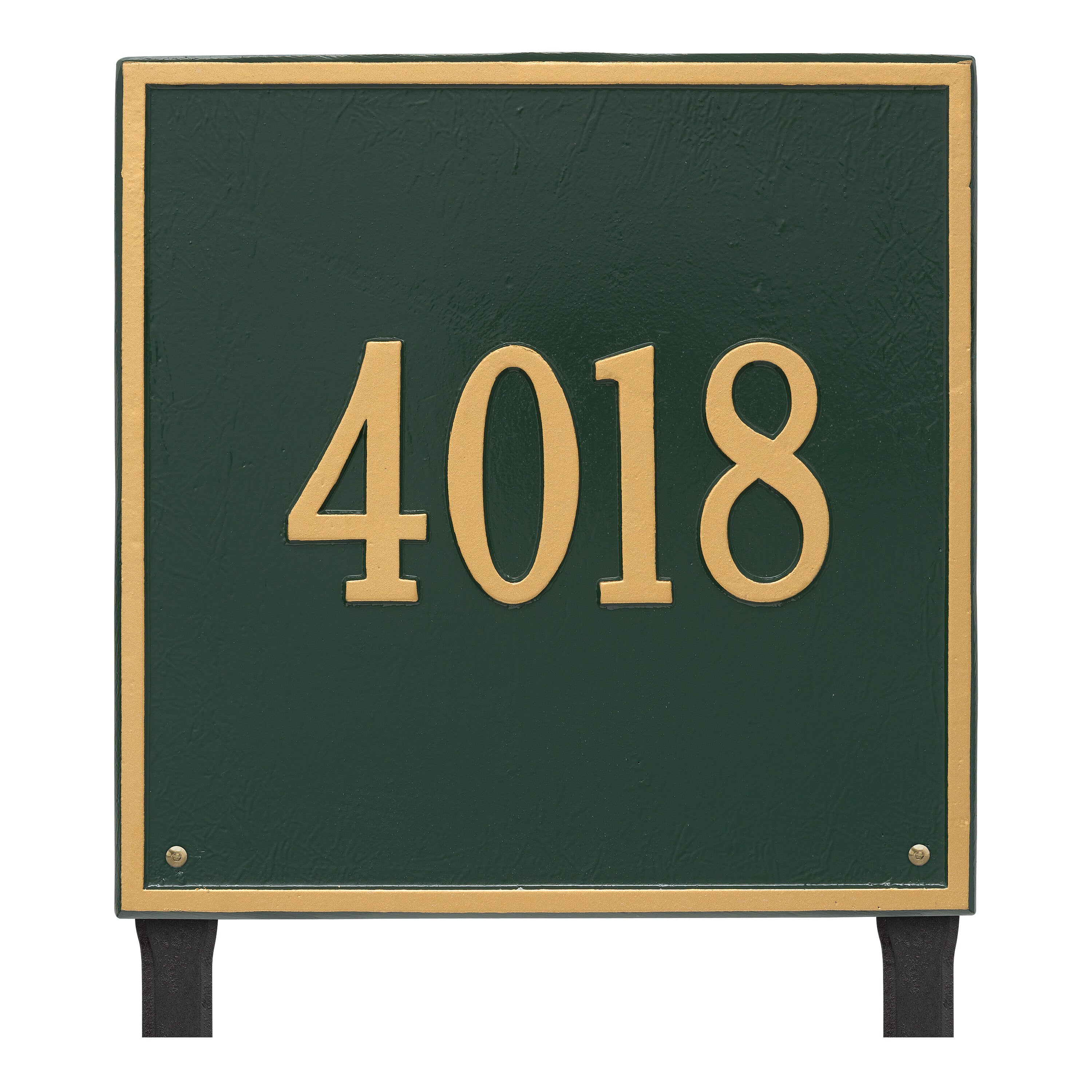 15" Square Lawn Address Plaque