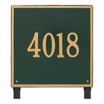 15" Square Lawn Address Plaque