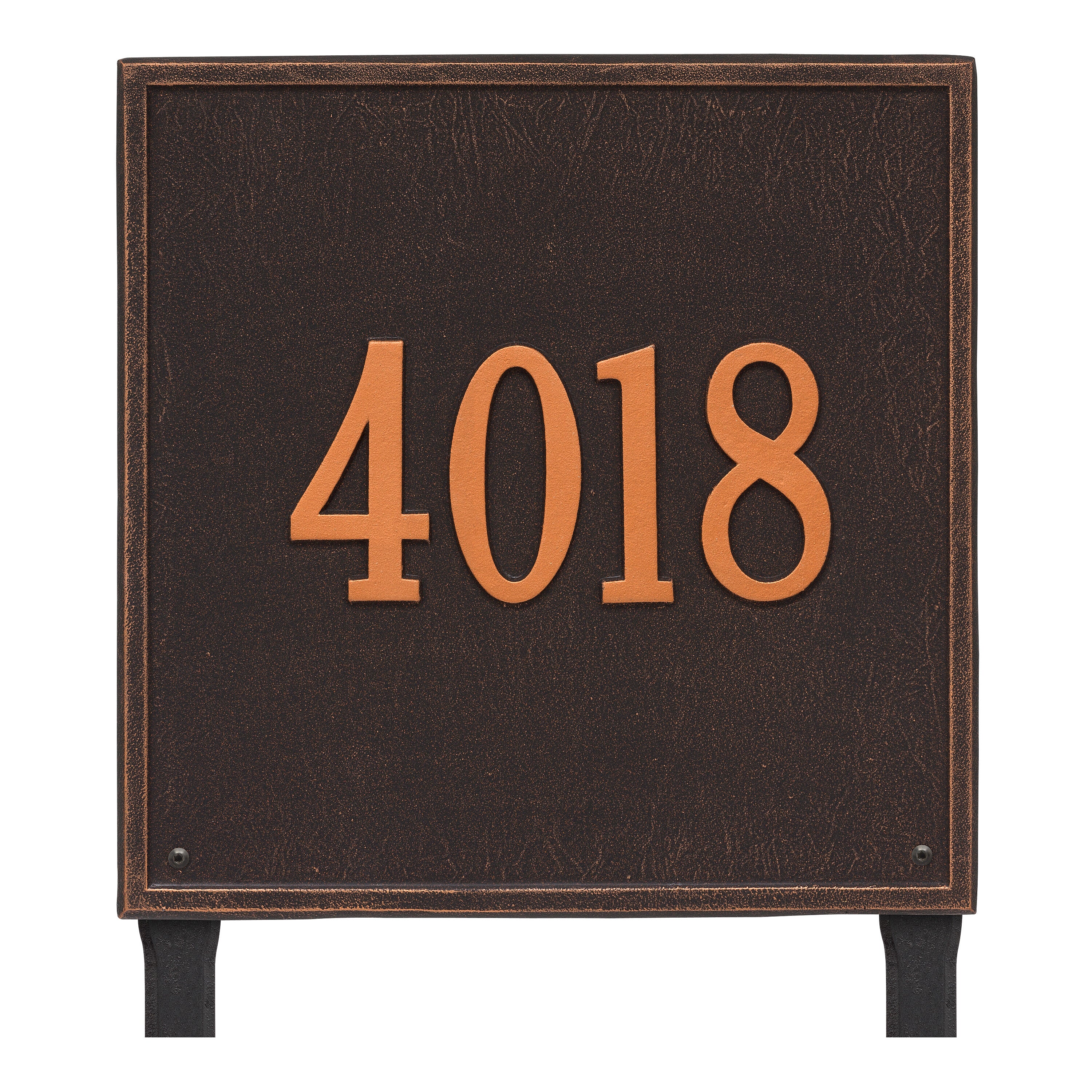 15" Square Lawn Address Plaque
