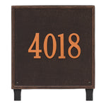 15" Square Lawn Address Plaque