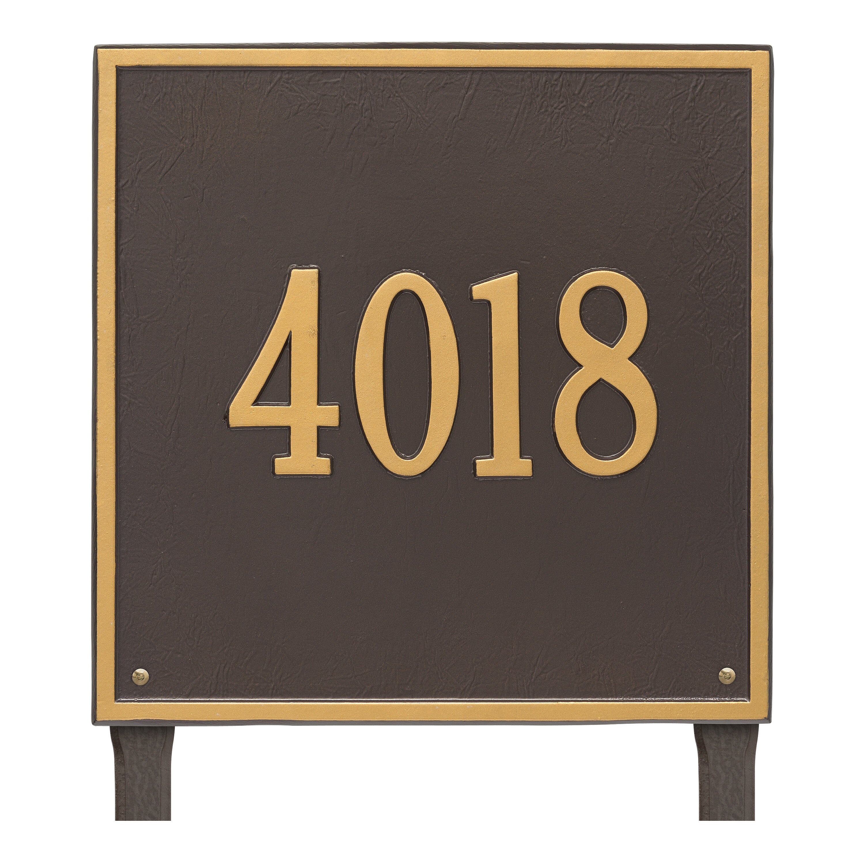15" Square Lawn Address Plaque