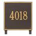 15" Square Lawn Address Plaque