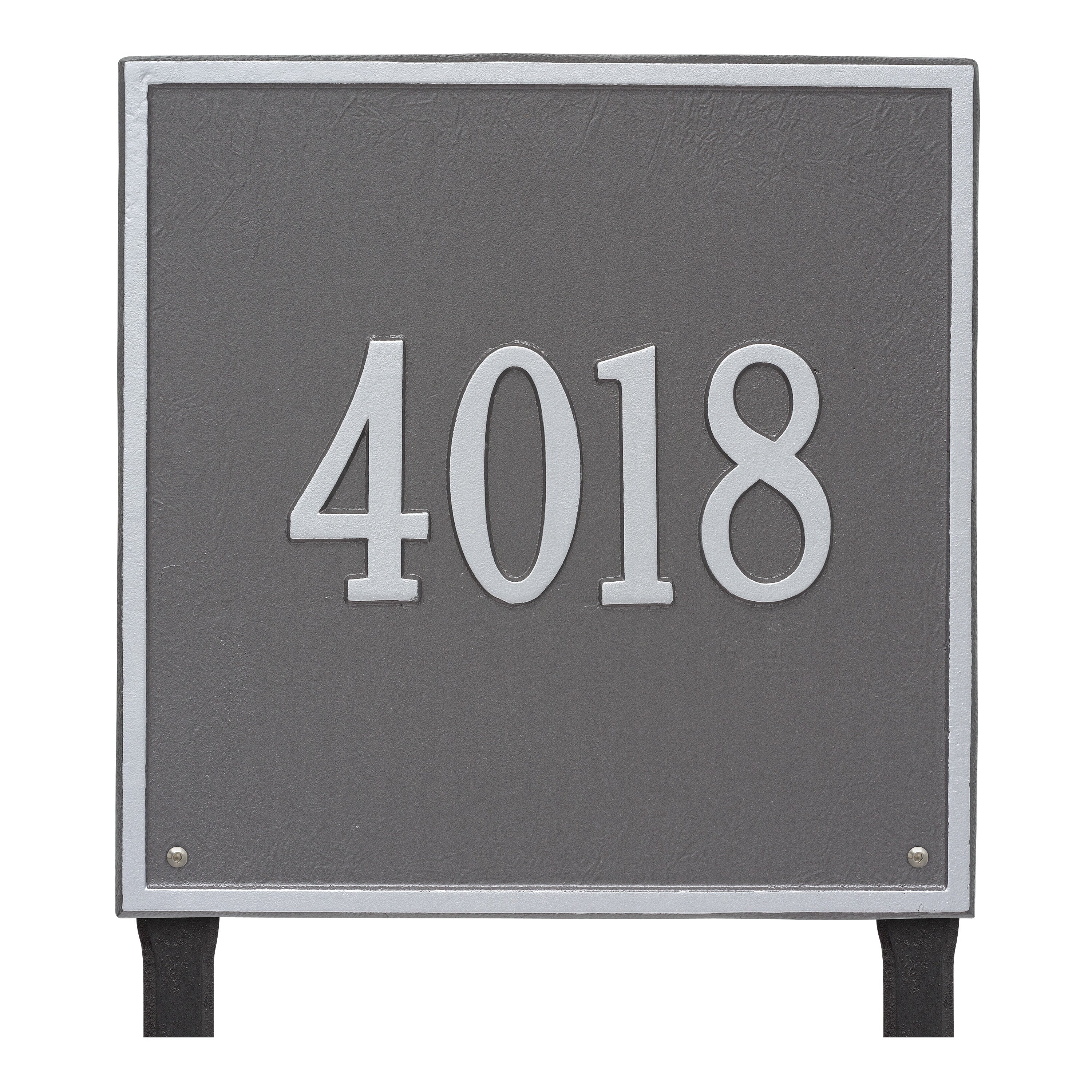 15" Square Lawn Address Plaque