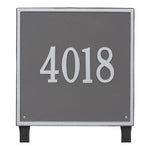 15" Square Lawn Address Plaque