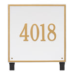 15" Square Lawn Address Plaque