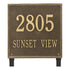 15" Square Lawn Address Plaque