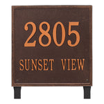 15" Square Lawn Address Plaque
