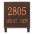 15" Square Lawn Address Plaque