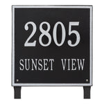 15" Square Lawn Address Plaque