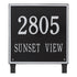 15" Square Lawn Address Plaque