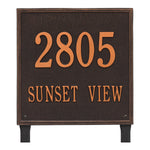 15" Square Lawn Address Plaque
