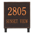 15" Square Lawn Address Plaque