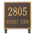 15" Square Lawn Address Plaque