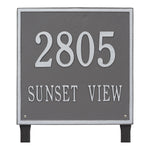 15" Square Lawn Address Plaque
