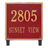 15" Square Lawn Address Plaque