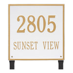 15" Square Lawn Address Plaque