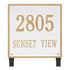 15" Square Lawn Address Plaque