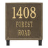 15" Square Lawn Address Plaque