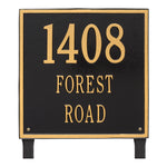 15" Square Lawn Address Plaque