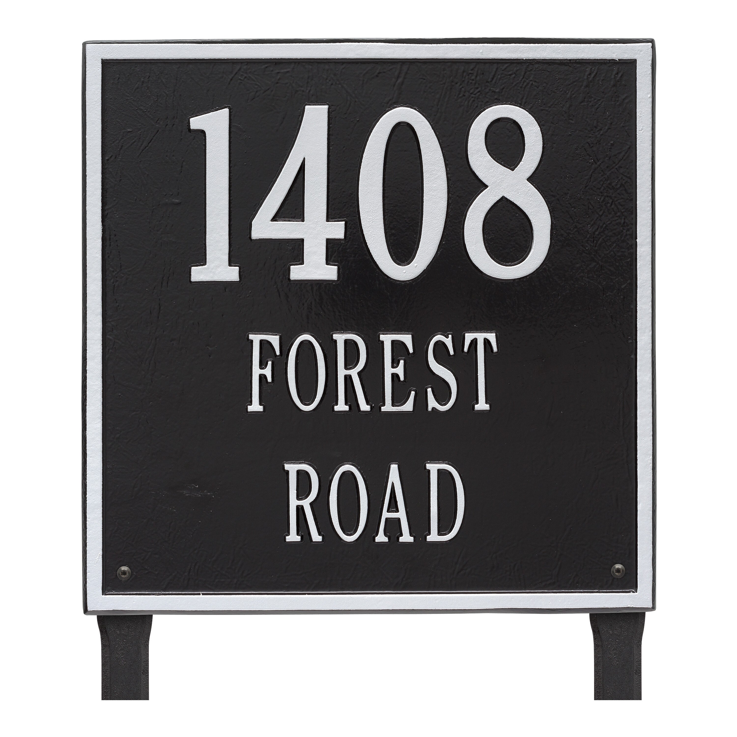15" Square Lawn Address Plaque