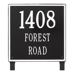 15" Square Lawn Address Plaque