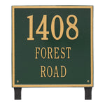15" Square Lawn Address Plaque