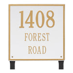 15" Square Lawn Address Plaque