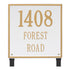 15" Square Lawn Address Plaque