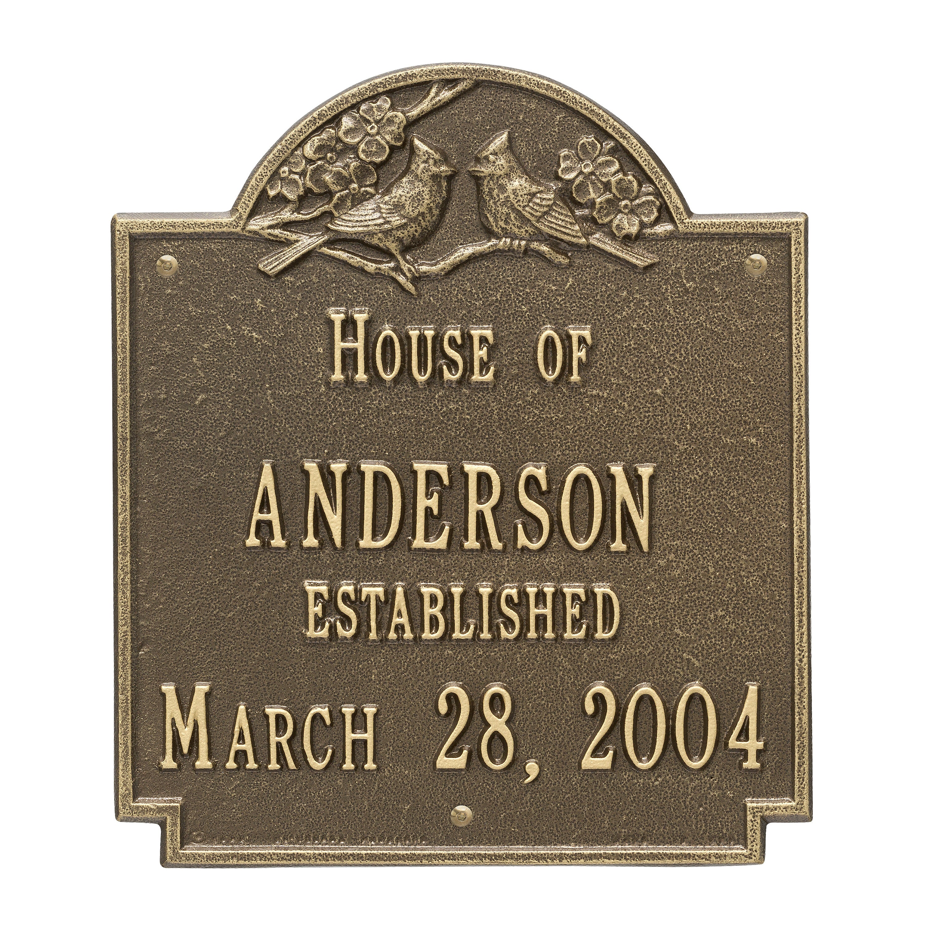 Cardinal Wedding Wall Plaque
