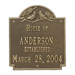 Cardinal Wedding Wall Plaque