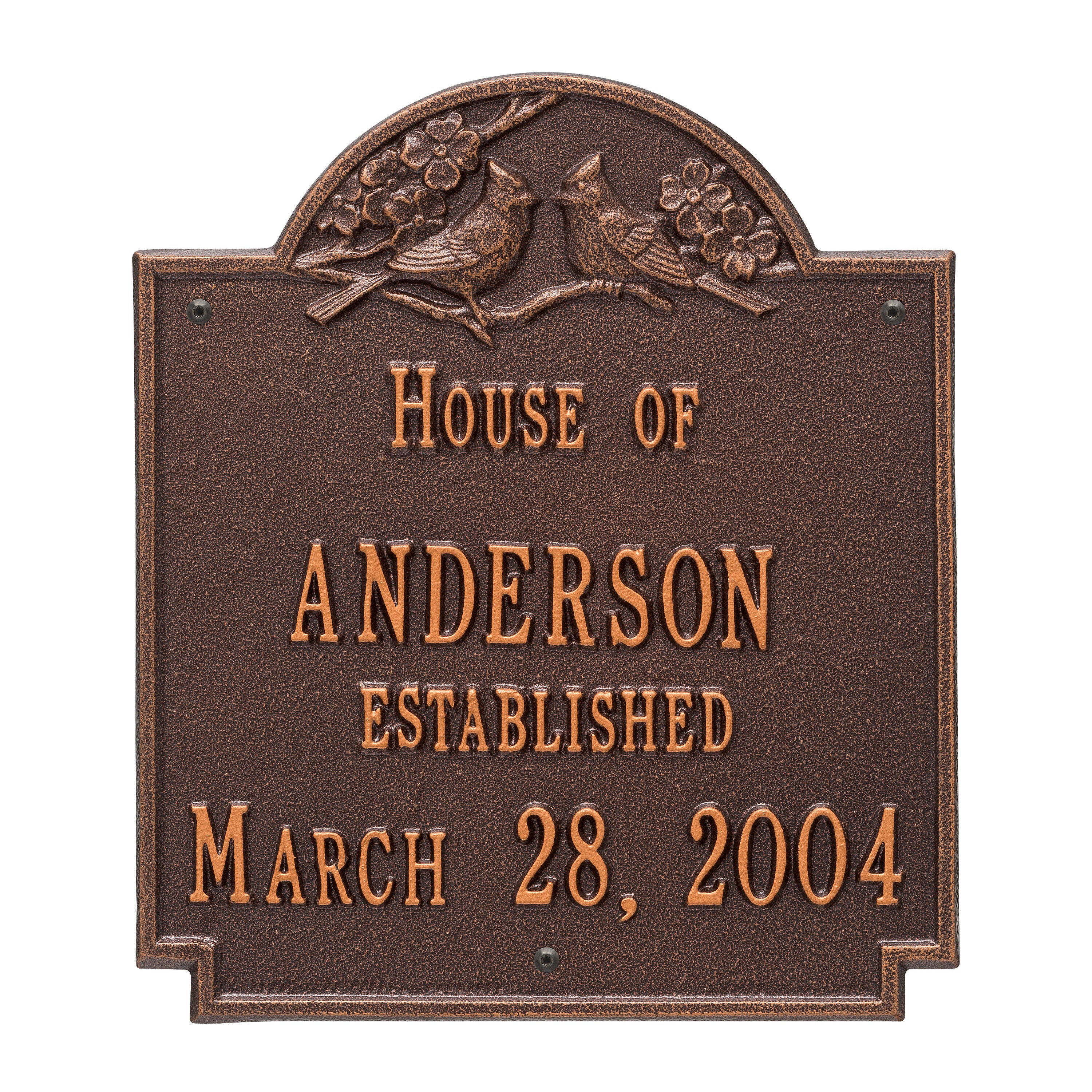 Cardinal Wedding Wall Plaque