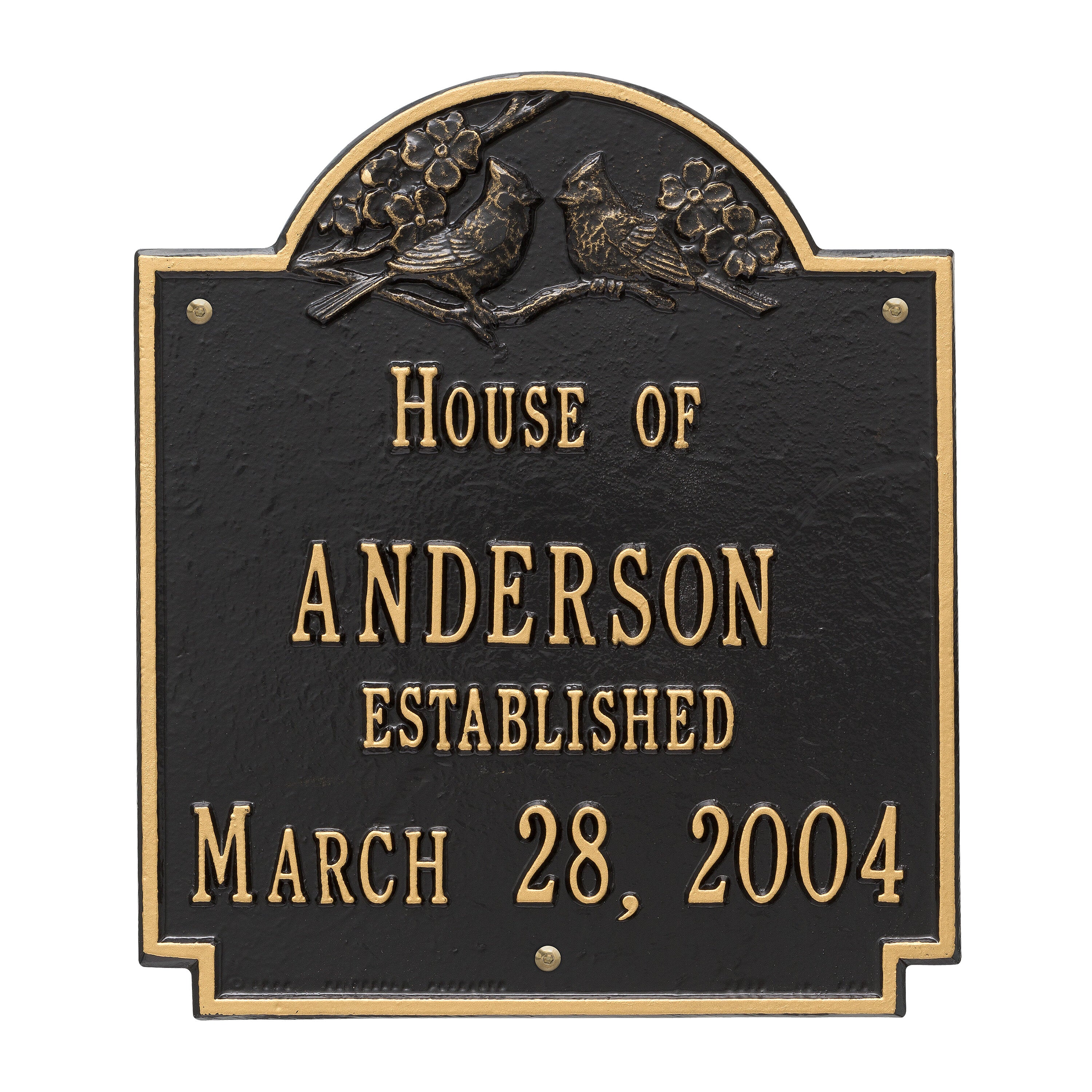 Cardinal Wedding Wall Plaque