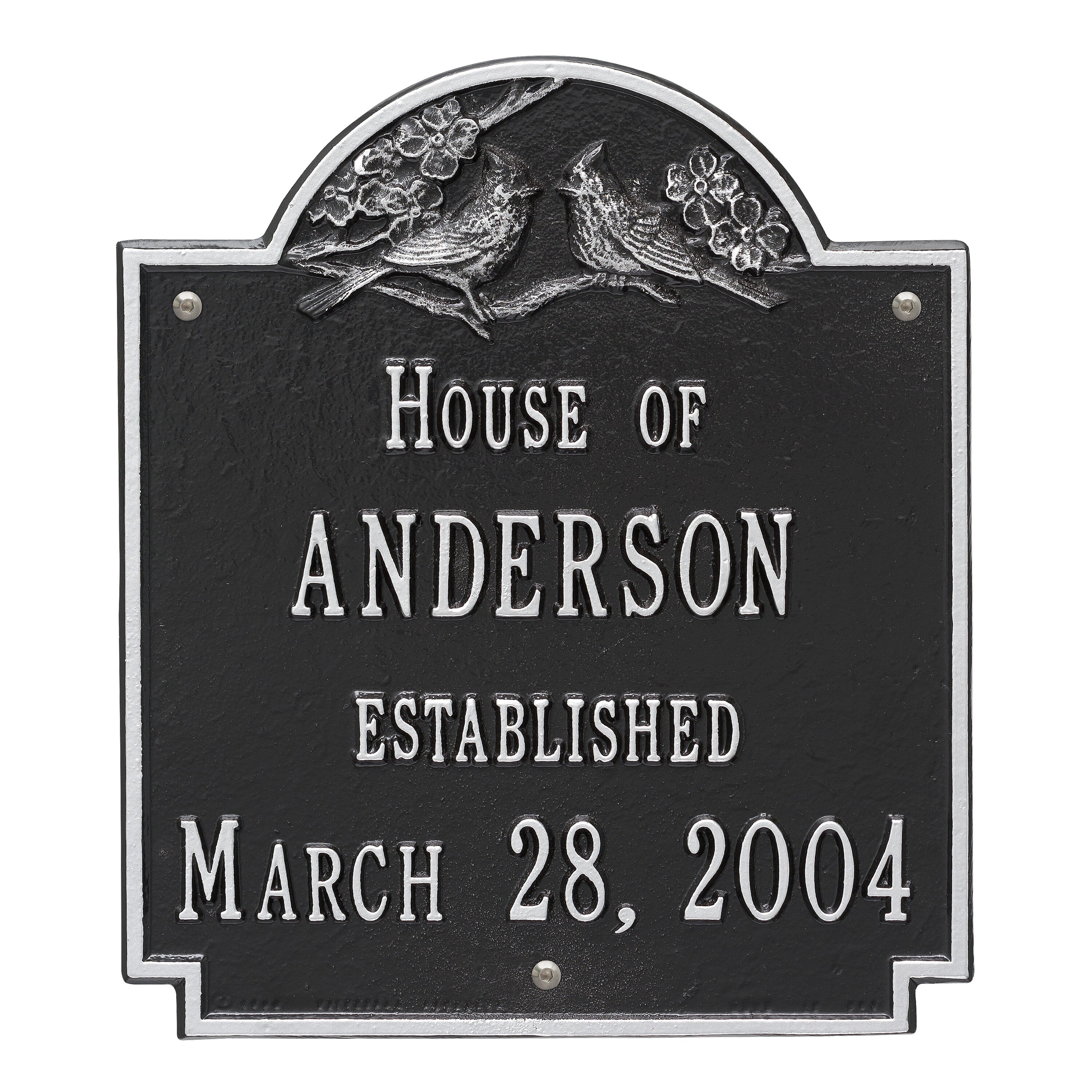Cardinal Wedding Wall Plaque