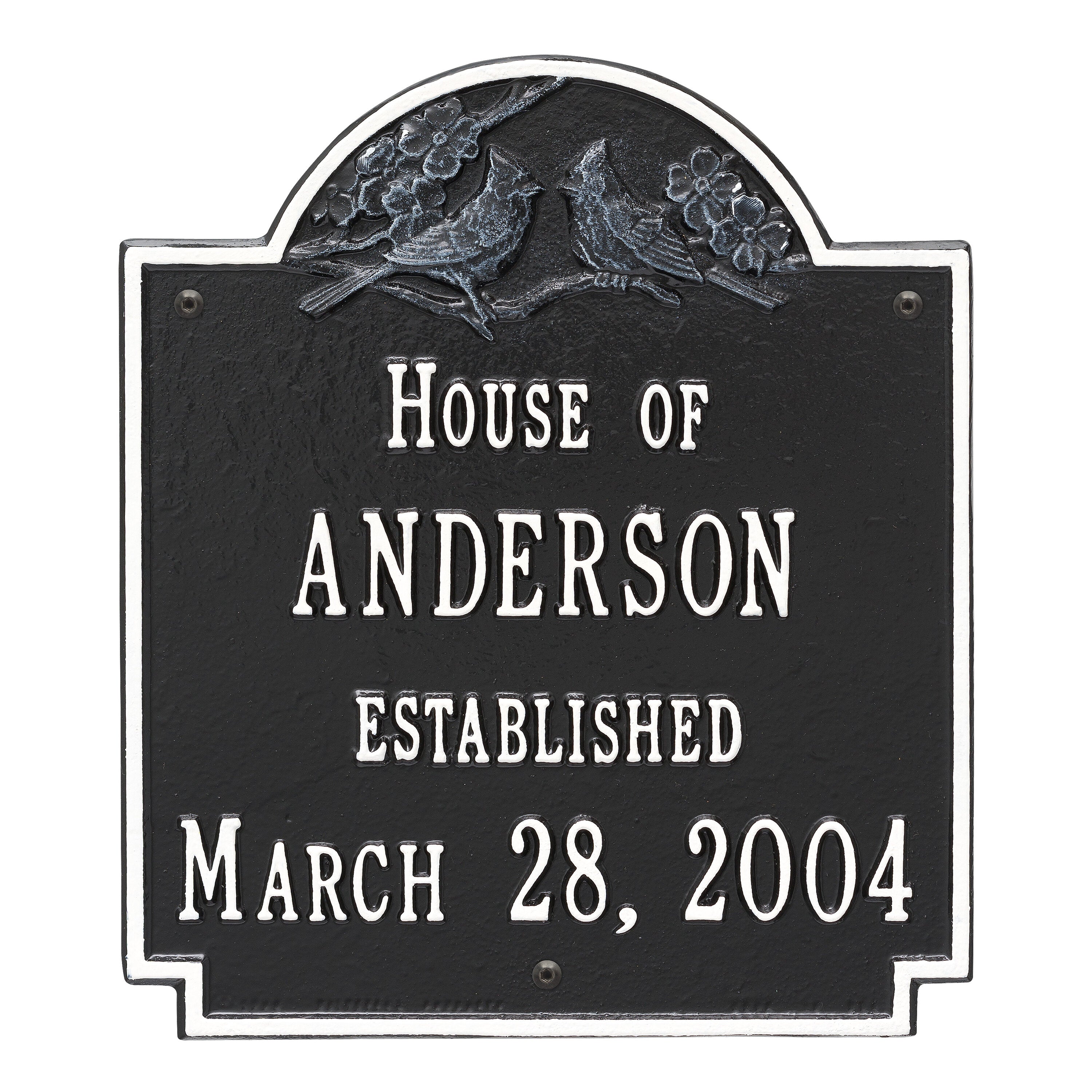 Cardinal Wedding Wall Plaque