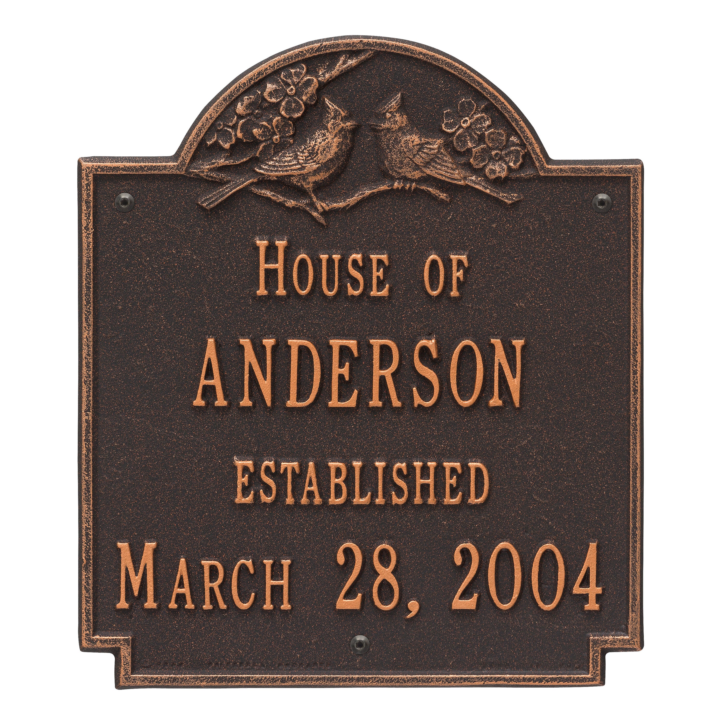 Cardinal Wedding Wall Plaque