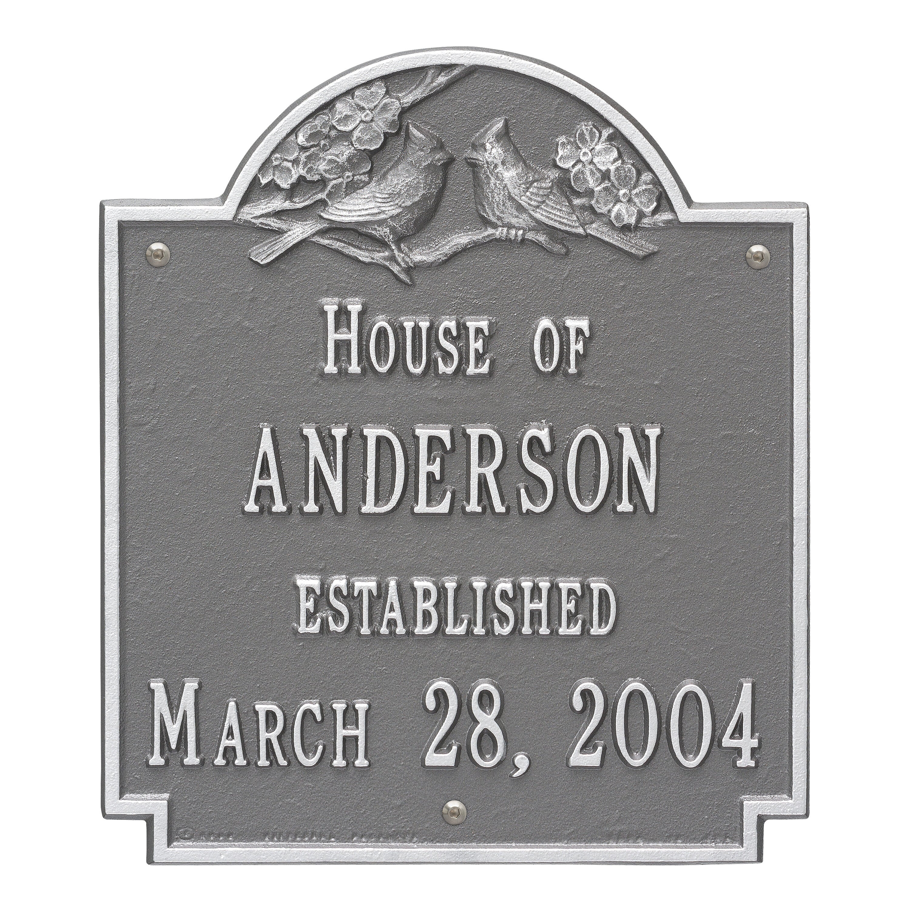 Cardinal Wedding Wall Plaque