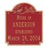 Cardinal Wedding Wall Plaque