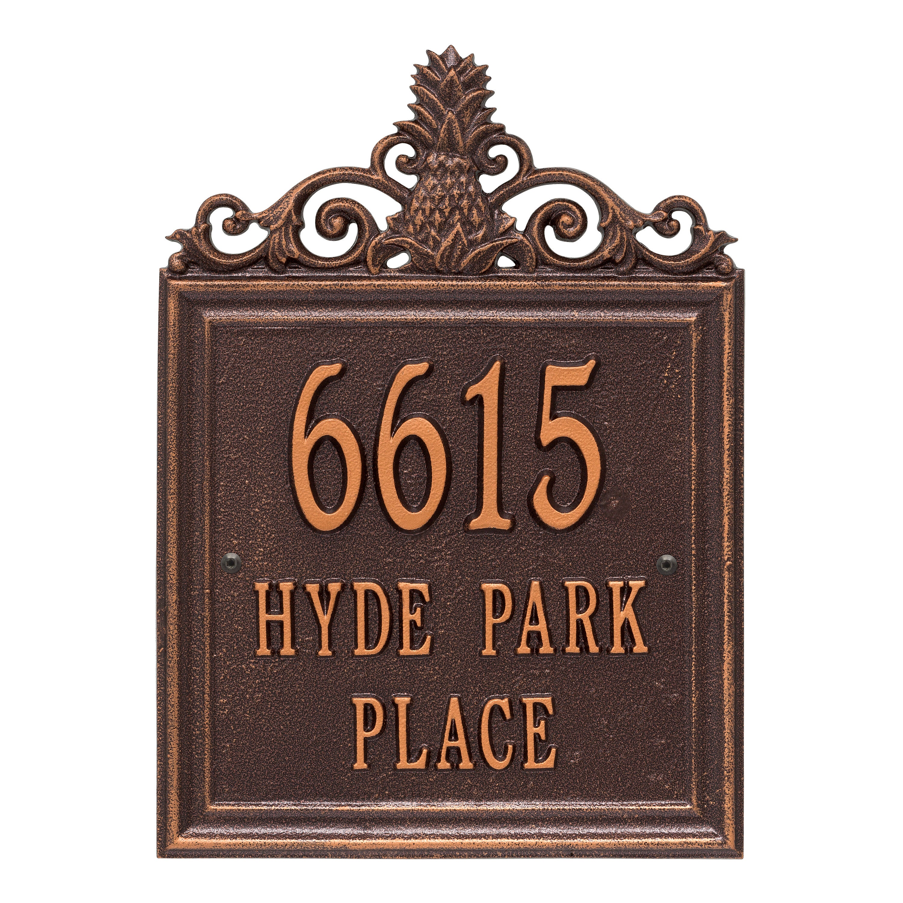Lanai Standard Wall Address Plaque