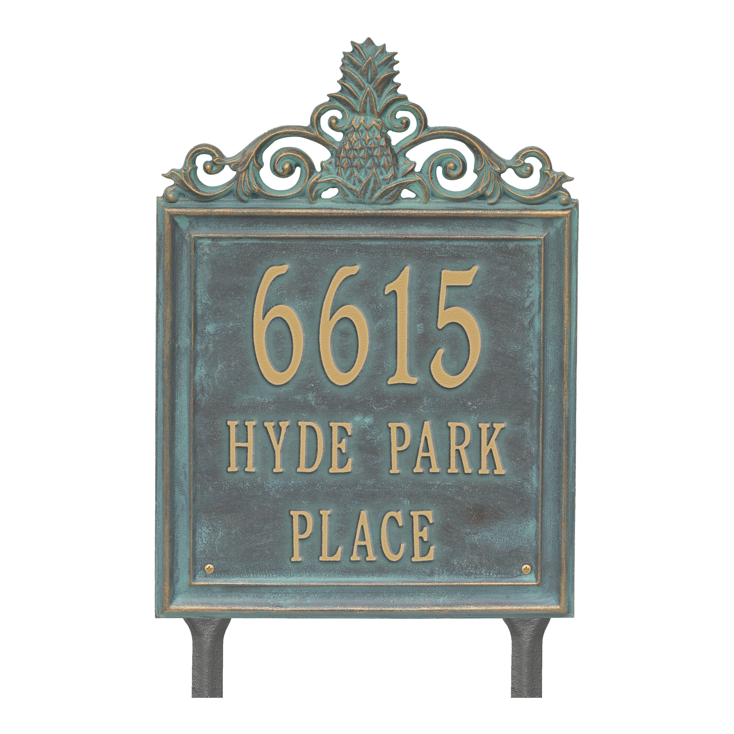 Lanai Standard Lawn Address Plaque